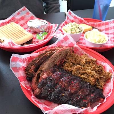 The Hungry man and Gutbuster brisket