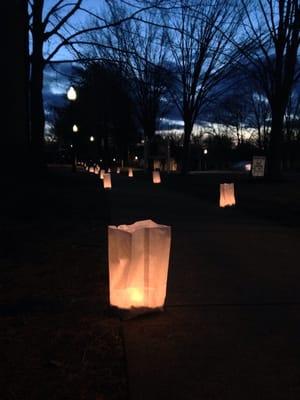 Main Street on the eve of the Christmas Tree Lighting Ceremony.