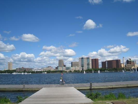 Amazing view along the bike route.