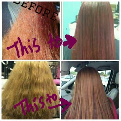 Keratin Smoothing Treatment Call today for beautiful fizz free hair 386-366-4466
