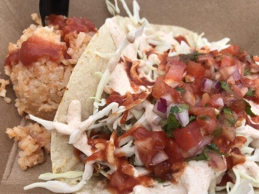 Lunch special: halibut taco