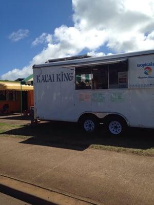 The food trailer! Good shave ice...not bad for $3
