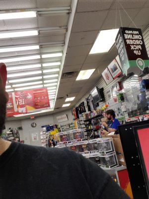 Never put his phone down