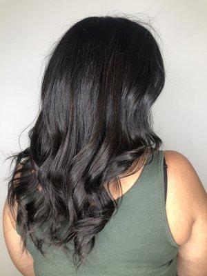 Botox Treatment on the hair & some Flirty curls done by Gaby