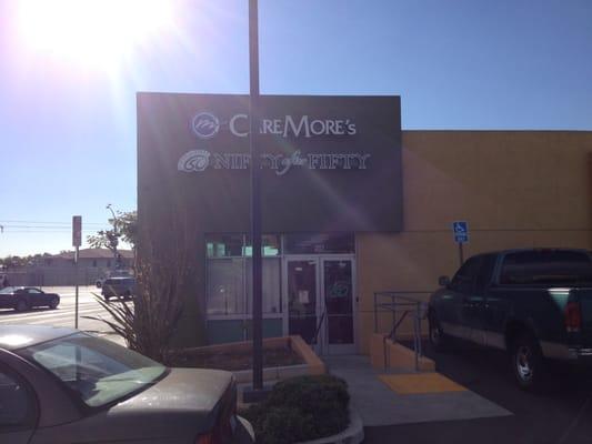 Across the street from " clinica de colores"