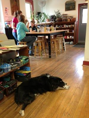 NW corner of main room