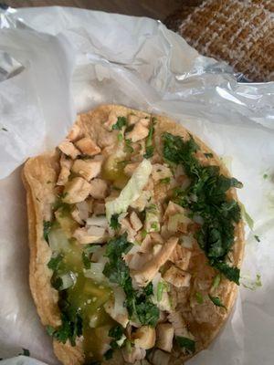 Chicken taco
