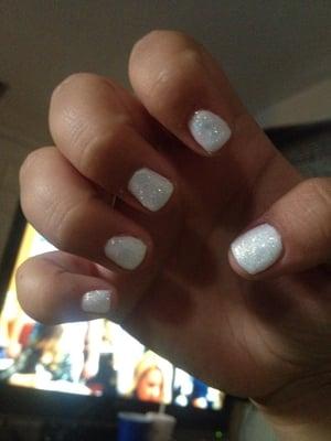 wouldnt give this place 1 star the guy doing my nails and toes told me25$each went to leave it was90$my nails look horrible