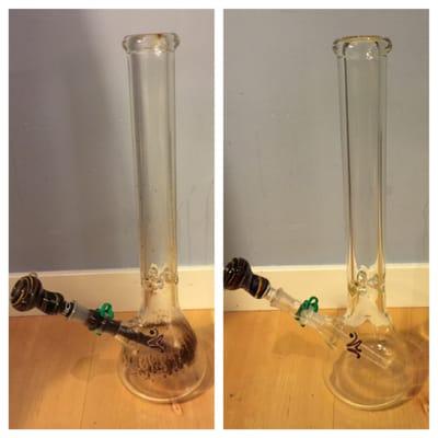 Before and after of my 9mm RooR, thanks Klean Glass!