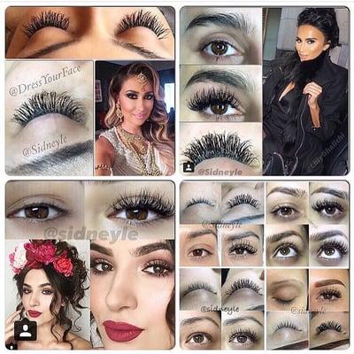 Lash extensions by Sidney