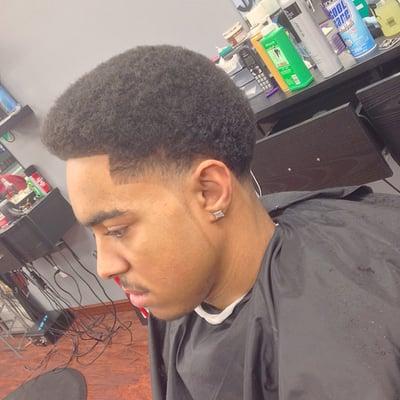 Afro taper and line up