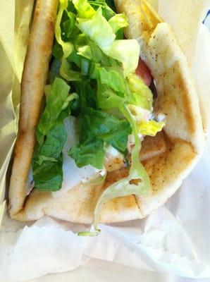 Chicken gyro, really filling