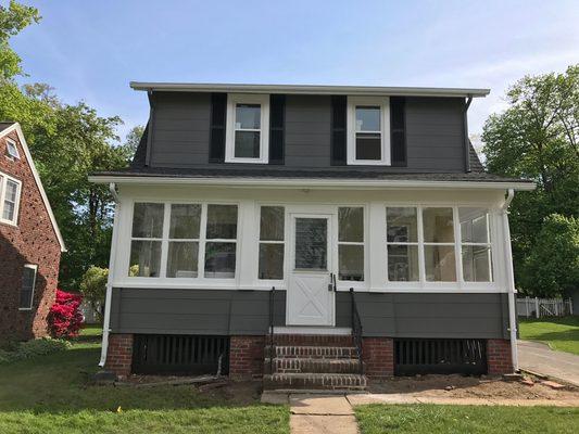 Wall/trim/doors. House painted outside