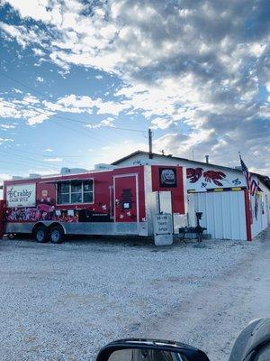 Food truck, drive thru, Cajun seafood.