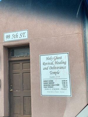 Holy Ghost Revival Healing & Deliverance Temple