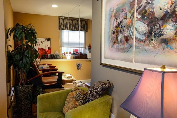 View to Mani/Pedi Area at Harmony Spa