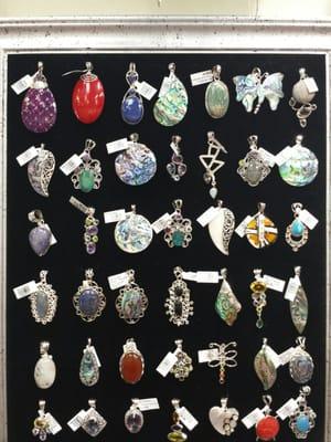 Lot's of pretty semi precious pendants