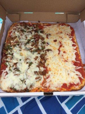 Half cheese and half DJ Special