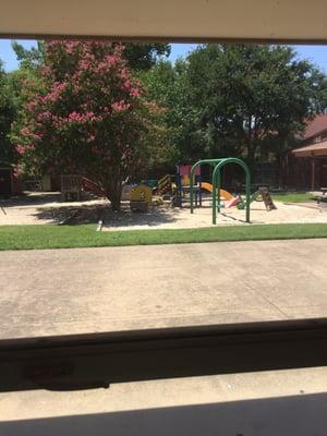 Awesome playground courtyard.