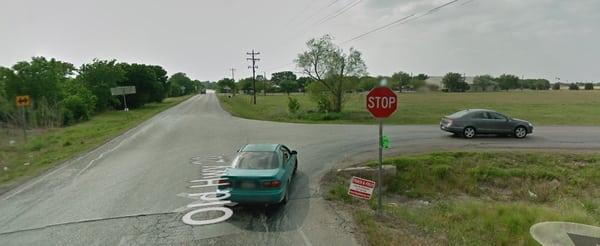 from the map image (not mine, obviously) see? 1 stop sign. for 3 parties.. stupid. Dangerous. Time Consuming. A LIGHT PLEASE?