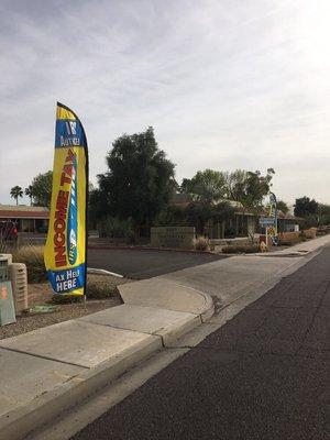 Outside view of the plaza where we are located