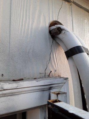 Unfinish and damage wall