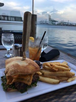 The Port burger...delish!!