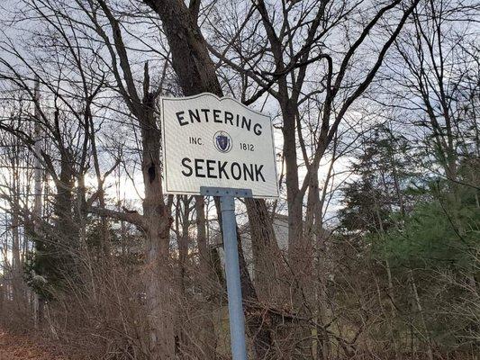 Entering Seekonk from Attleboro.