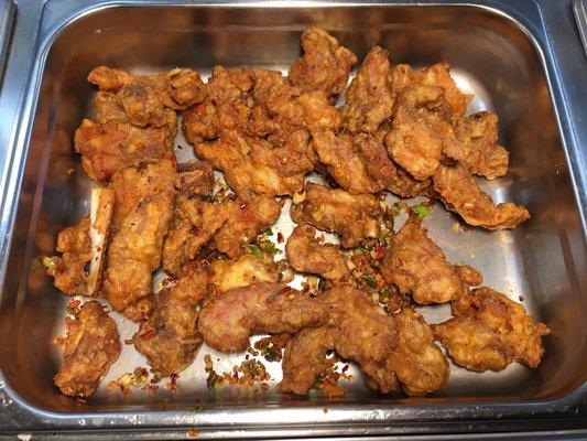 Salt and Pepper Spareribs from the hot food case.