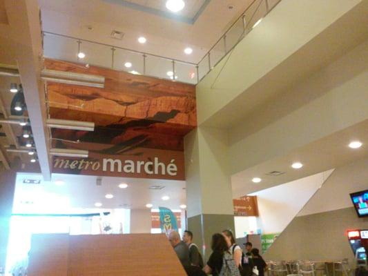 Food court inside convention center