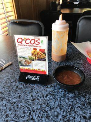 New spelling, and the bottle is their "hot" salsa.