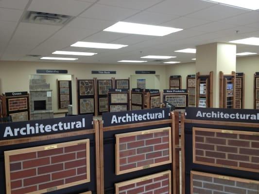 They have lots of brick to choose from!