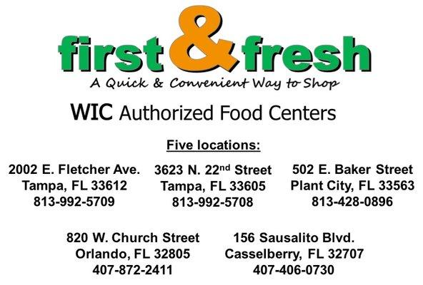 First & Fresh - WIC Authorized Food Centers