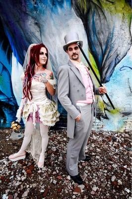 the top that you see me wearing is what was from my grandmothers wedding gown. completely altered and revamped at Joann's!