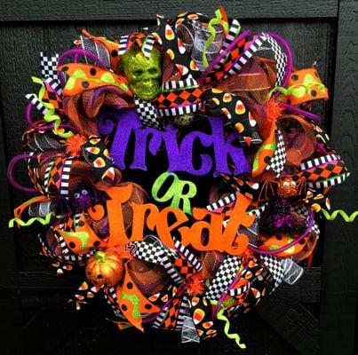 Deco Mesh Halloween Wreath