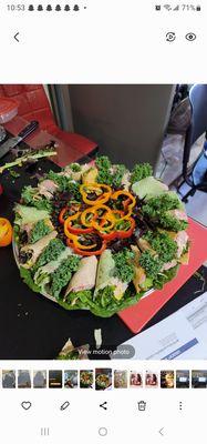 Vegetable wrap platter