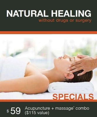 This special is good for EVERYONE one time only. It includes a 45 minute acupuncture session, which is limited to Skeleto-m...