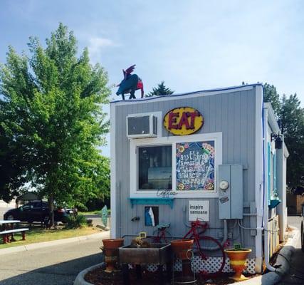 Rolling up to the two-sided drive thru.