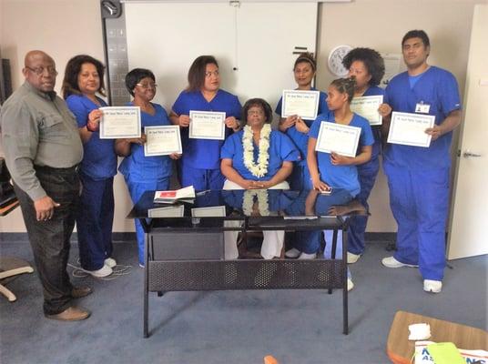 Graduation Day At Edward Medical Training Center.