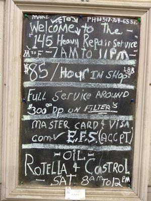 145 Heavy Repair Services