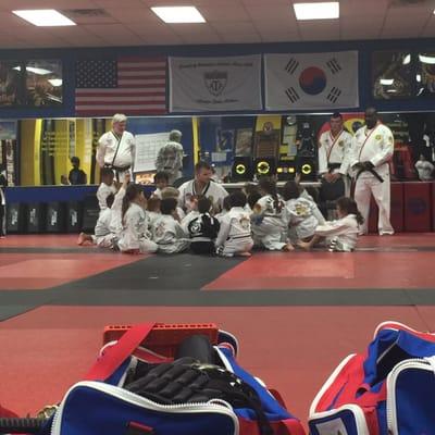 Getting their green belts!