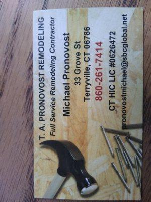 T.A. Pronovost Remodeling