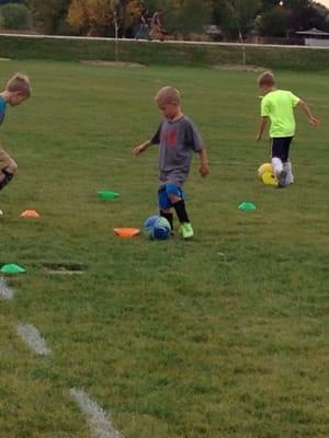 Get around the cones