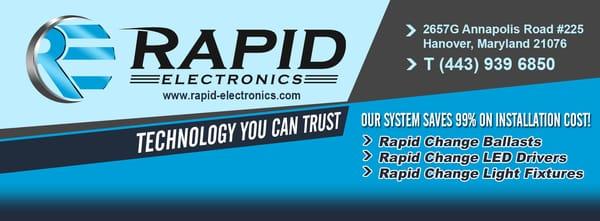 Our ballasts and LED Drivers are like no other products available in the lighting industry today. Saves you 99% on labor!