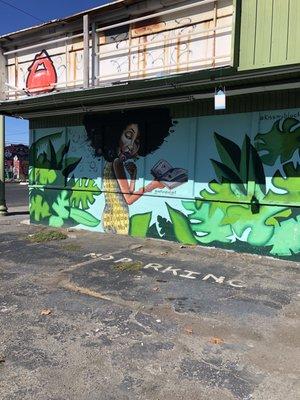 Reading in plain sight.