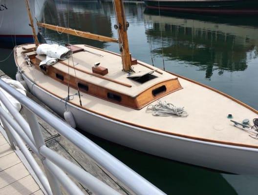 glimpse at her berth at long wharf, portland maine