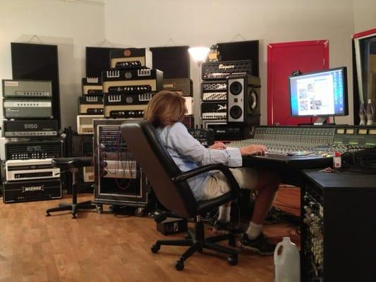 Dan getting ready for the show.