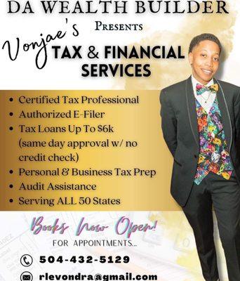 Vonjae’ Tax and Financial Services