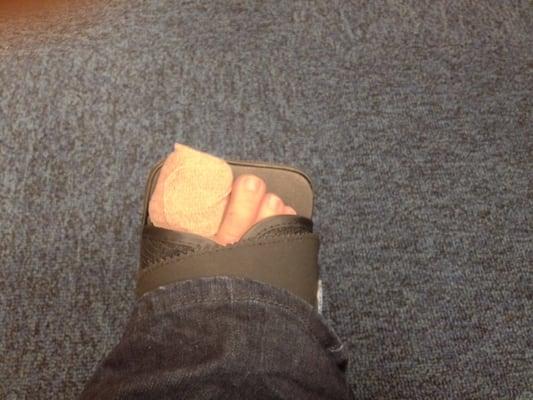 Toenail stuff. Bleh.