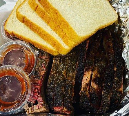 Brisket with J&J BBQ Sauce
